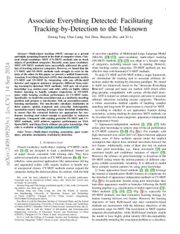 Associate Everything Detected: Facilitating Tracking-by-Detection to the Unknown