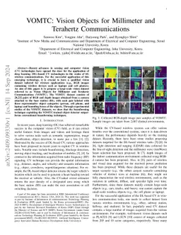 VOMTC: Vision Objects for Millimeter and Terahertz Communications