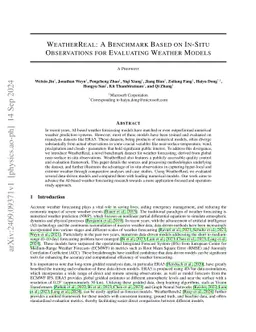 WeatherReal: A Benchmark Based on In-Situ Observations for Evaluating
  Weather Models