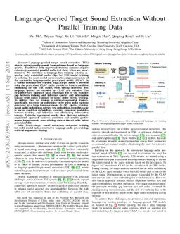 Language-Queried Target Sound Extraction Without Parallel Training Data