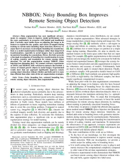 NBBOX: Noisy Bounding Box Improves Remote Sensing Object Detection