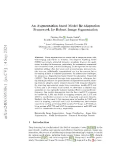 An Augmentation-based Model Re-adaptation Framework for Robust Image
  Segmentation