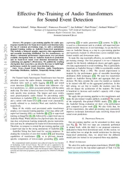 Effective Pre-Training of Audio Transformers for Sound Event Detection