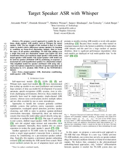 Target Speaker ASR with Whisper