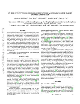 On the effectiveness of enrollment speech augmentation for Target
  Speaker Extraction