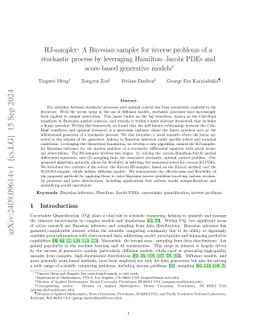 HJ-sampler: A Bayesian sampler for inverse problems of a stochastic
  process by leveraging Hamilton-Jacobi PDEs and score-based generative models