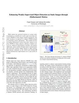 Enhancing Weakly-Supervised Object Detection on Static Images through
  (Hallucinated) Motion