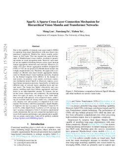 SparX: A Sparse Cross-Layer Connection Mechanism for Hierarchical Vision
  Mamba and Transformer Networks