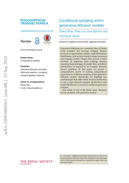 Conditional sampling within generative diffusion models