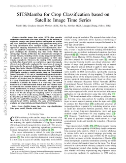 SITSMamba for Crop Classification based on Satellite Image Time Series
