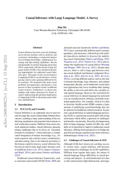 Causal Inference with Large Language Model: A Survey