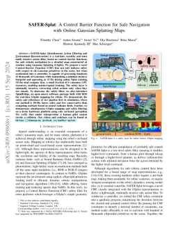 SAFER-Splat: A Control Barrier Function for Safe Navigation with Online Gaussian Splatting Maps