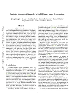 Resolving Inconsistent Semantics in Multi-Dataset Image Segmentation