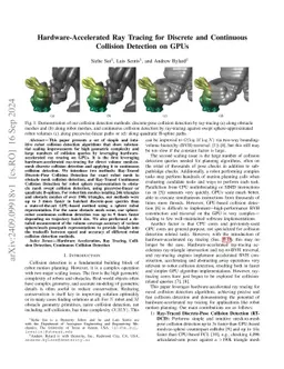 Hardware-Accelerated Ray Tracing for Discrete and Continuous Collision Detection on GPUs