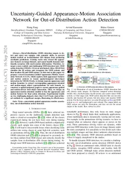 Uncertainty-Guided Appearance-Motion Association Network for Out-of-Distribution Action Detection