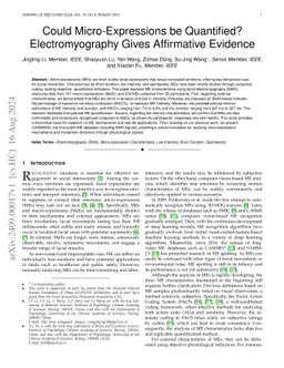 Could Micro-Expressions be Quantified? Electromyography Gives
  Affirmative Evidence