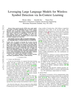 Leveraging Large Language Models for Wireless Symbol Detection via
  In-Context Learning