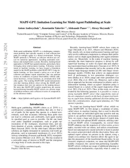 MAPF-GPT: Imitation Learning for Multi-Agent Pathfinding at Scale