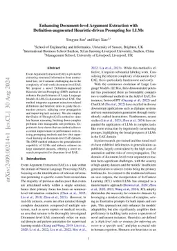 Enhancing Document-level Argument Extraction with Definition-augmented
  Heuristic-driven Prompting for LLMs