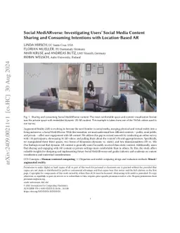 Social MediARverse Investigating Users Social Media Content Sharing and
  Consuming Intentions with Location-Based AR