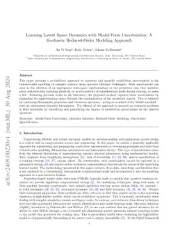 Learning Latent Space Dynamics with Model-Form Uncertainties: A
  Stochastic Reduced-Order Modeling Approach