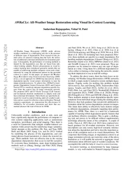 AWRaCLe: All-Weather Image Restoration using Visual In-Context Learning