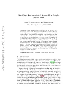 Box2Flow: Instance-based Action Flow Graphs from Videos