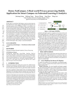 Demo: FedCampus: A Real-world Privacy-preserving Mobile Application for
  Smart Campus via Federated Learning & Analytics