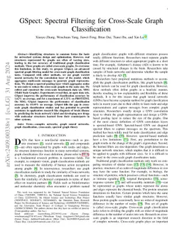 GSpect: Spectral Filtering for Cross-Scale Graph Classification