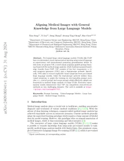 Aligning Medical Images with General Knowledge from Large Language
  Models