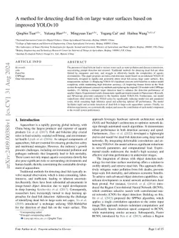 A method for detecting dead fish on large water surfaces based on
  improved YOLOv10