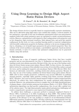 Using Deep Learning to Design High Aspect Ratio Fusion Devices