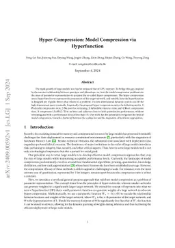 Hyper-Compression: Model Compression via Hyperfunction