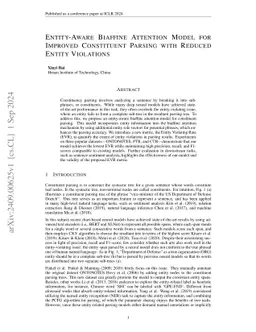 Entity-Aware Biaffine Attention Model for Improved Constituent Parsing
  with Reduced Entity Violations