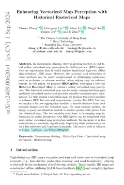 Enhancing Vectorized Map Perception with Historical Rasterized Maps