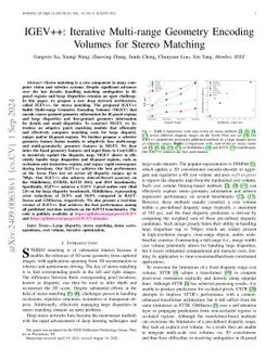 IGEV++: Iterative Multi-range Geometry Encoding Volumes for Stereo Matching
