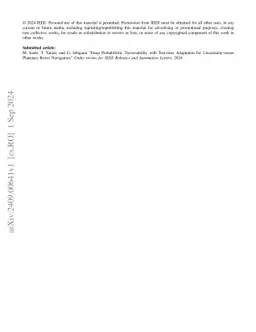 Deep Probabilistic Traversability with Test-time Adaptation for
  Uncertainty-aware Planetary Rover Navigation