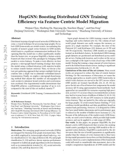 HopGNN: Boosting Distributed GNN Training Efficiency via Feature-Centric
  Model Migration