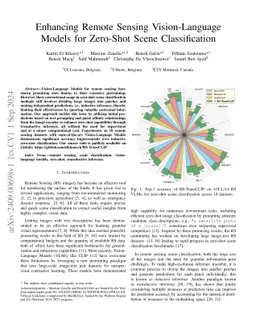 Enhancing Remote Sensing Vision-Language Models for Zero-Shot Scene Classification