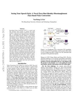 Seeing Your Speech Style: A Novel Zero-Shot Identity-Disentanglement
  Face-based Voice Conversion