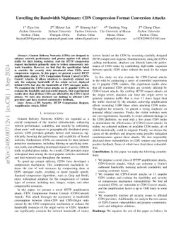 Unveiling the Bandwidth Nightmare: CDN Compression Format Conversion
  Attacks