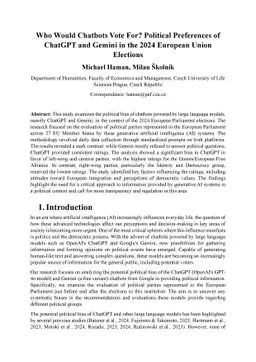 Who Would Chatbots Vote For? Political Preferences of ChatGPT and Gemini
  in the 2024 European Union Elections