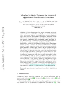 Merging Multiple Datasets for Improved Appearance-Based Gaze Estimation