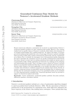 Generalized Continuous-Time Models for Nesterov's Accelerated Gradient
  Methods