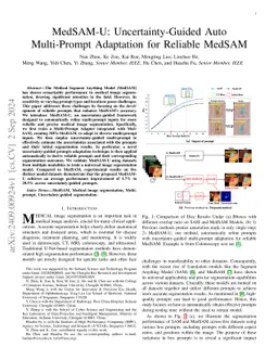 MedSAM-U: Uncertainty-Guided Auto Multi-Prompt Adaptation for Reliable
  MedSAM