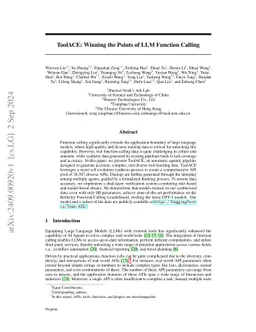 ToolACE: Winning the Points of LLM Function Calling