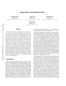 Interpretable Convolutional SyncNet