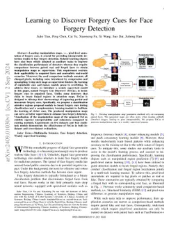 Learning to Discover Forgery Cues for Face Forgery Detection