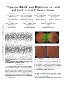 Progressive Retinal Image Registration via Global and Local Deformable
  Transformations