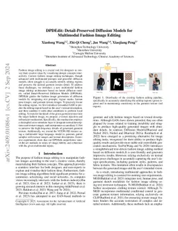 DPDEdit: Detail-Preserved Diffusion Models for Multimodal Fashion Image Editing